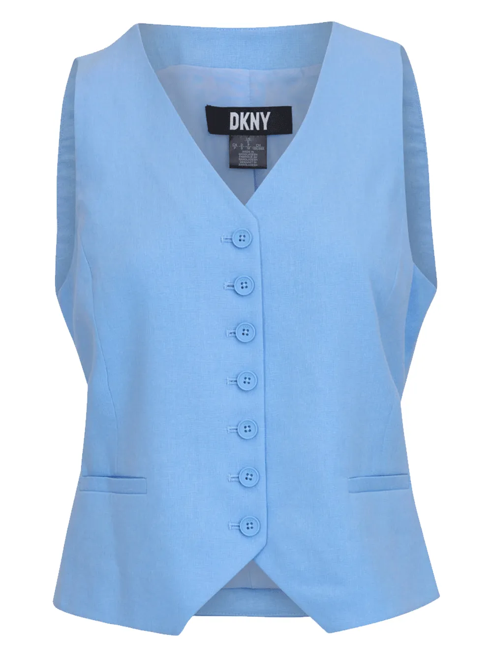 7 Button Linen Vest