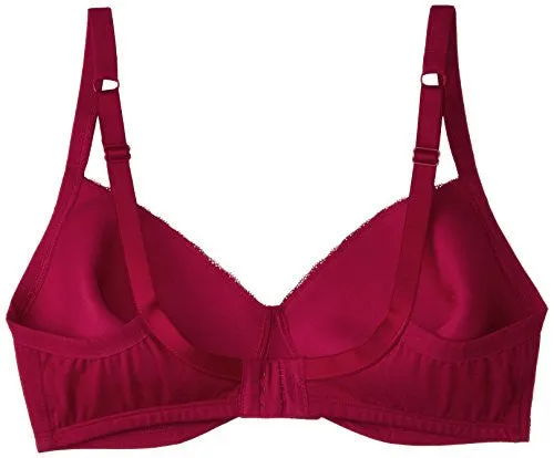 Amante Padded Non-Wi Cotton T-shirt Bra (BFCV32Red38B_Red_38B)