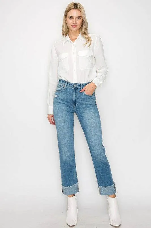 Artemis Vintage High Rise Straight Jeans