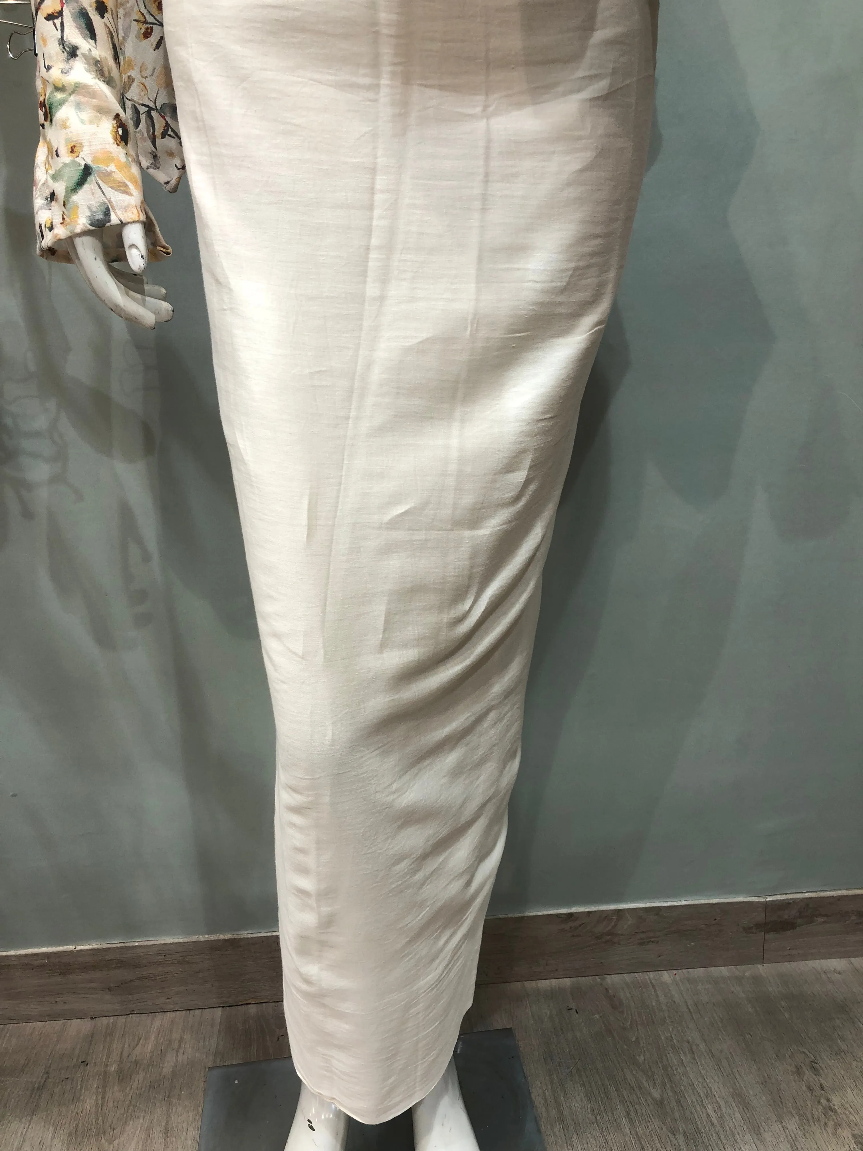 Cotton Unstitched Suit Leather With Mirror Embroidery