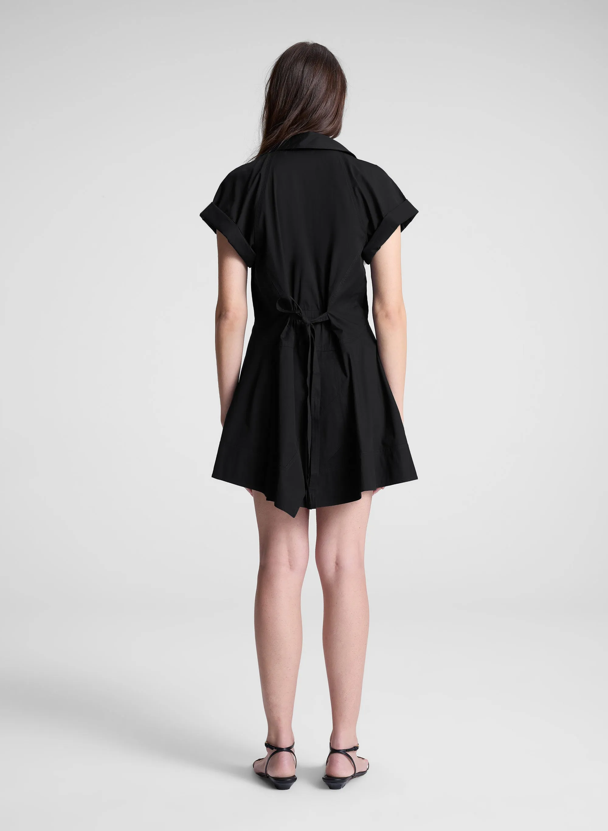 Julie Cotton Mini Shirtdress