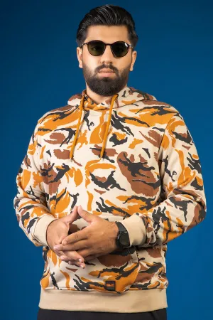 Nomad & Orange Camo Pullover Hoodie (Plus Size) - W23 - MH0065P
