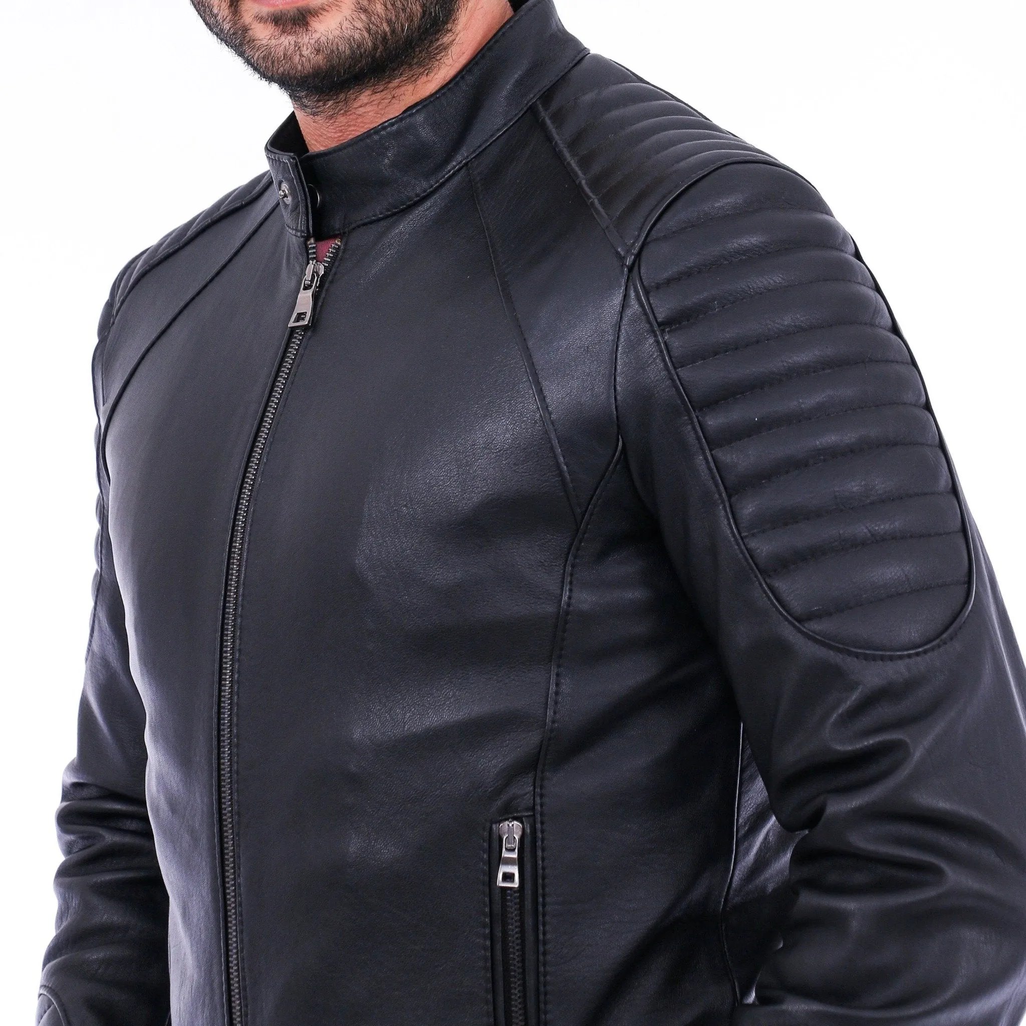 Quilted Biker Jacket
