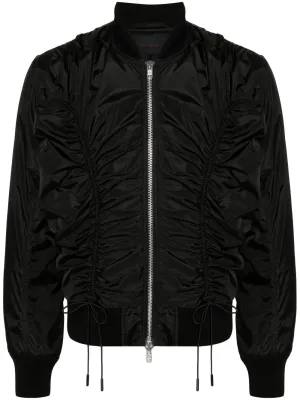 Ruched Classic Bomber Jacket