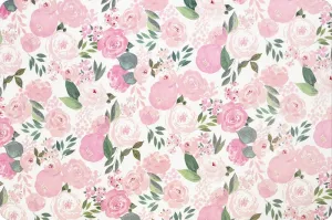 Shannon Fabric - 58/60" wide/2.5mm - Mother's Bouquet Digital Cuddle® Pink - sold by the 1/2 yard