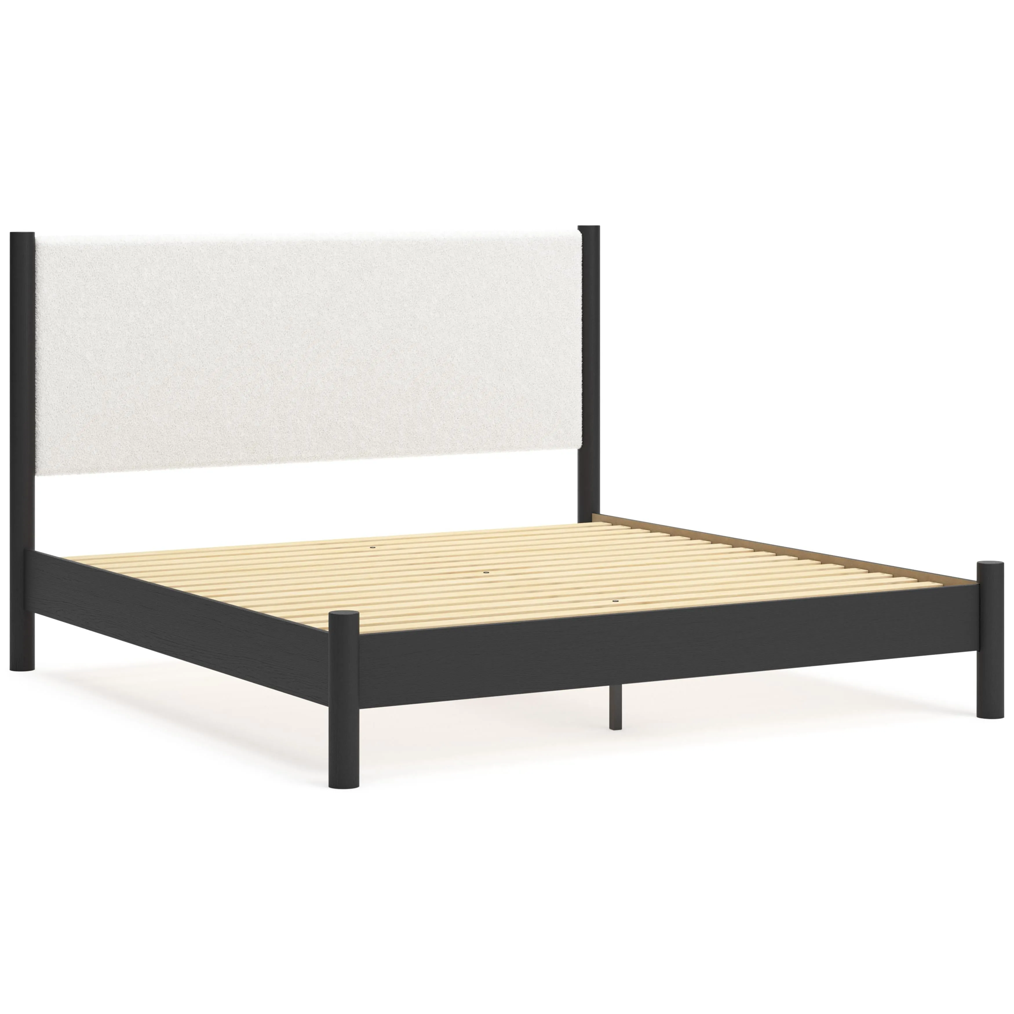 Signature Design by Ashley Cadmori King Upholstered Panel Bed B2616-58/B2616-56/B100-14