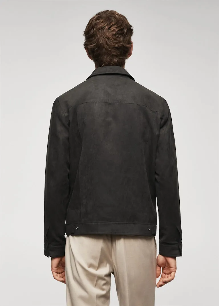 Suede effect jacket