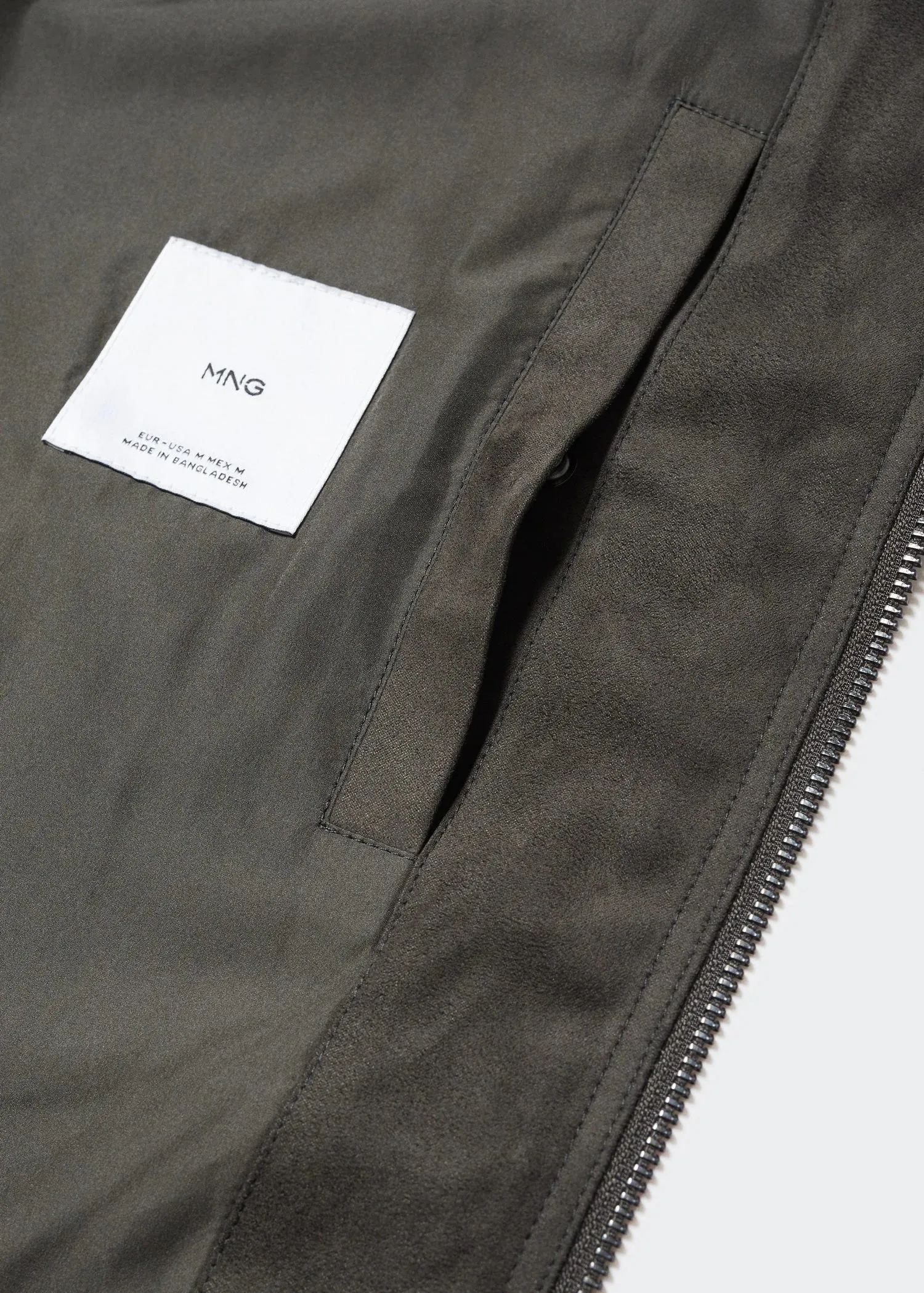 Suede effect jacket