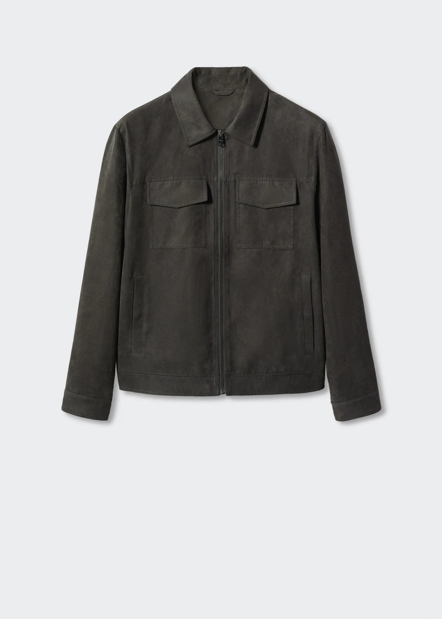 Suede effect jacket