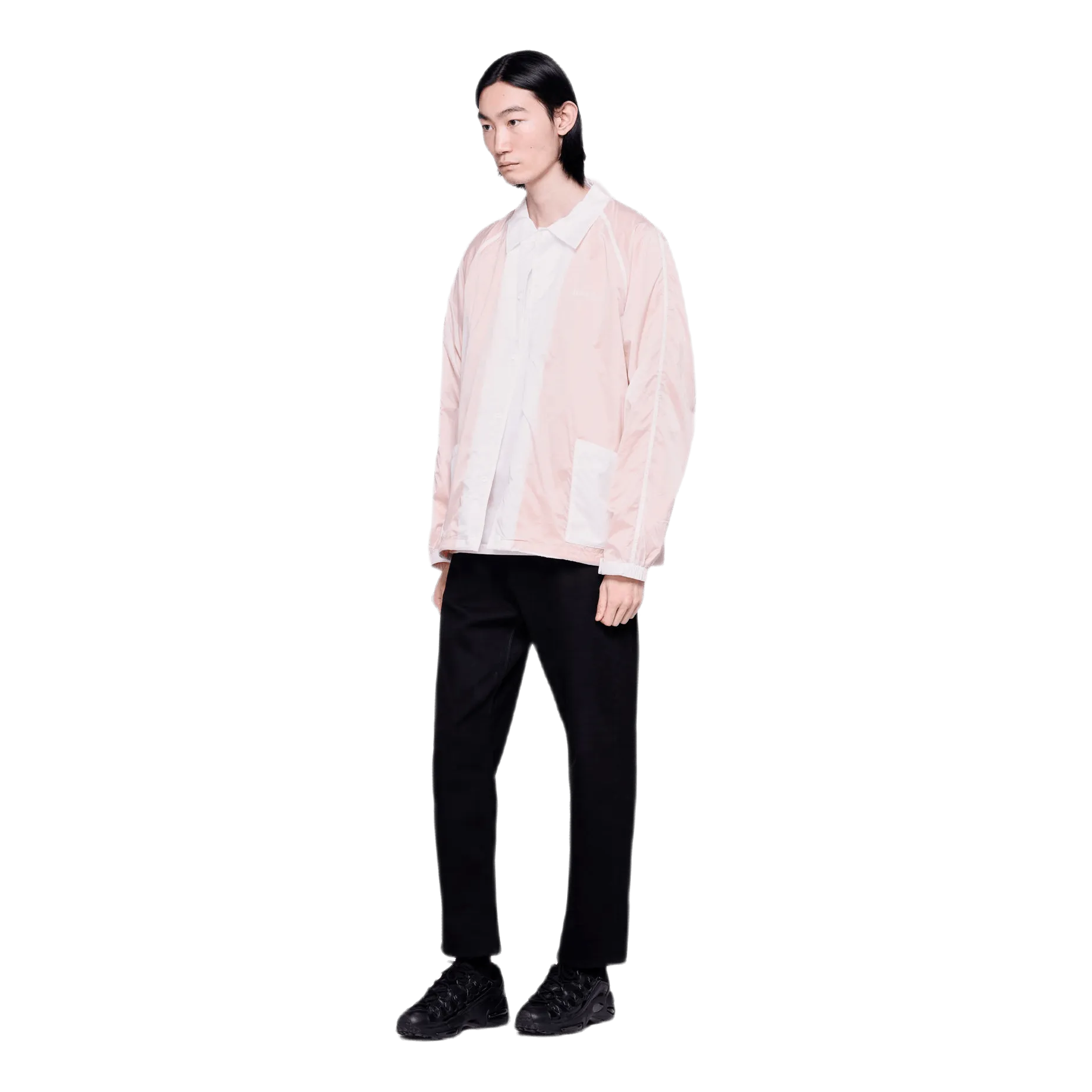 Transparent Coach Jacket Orange