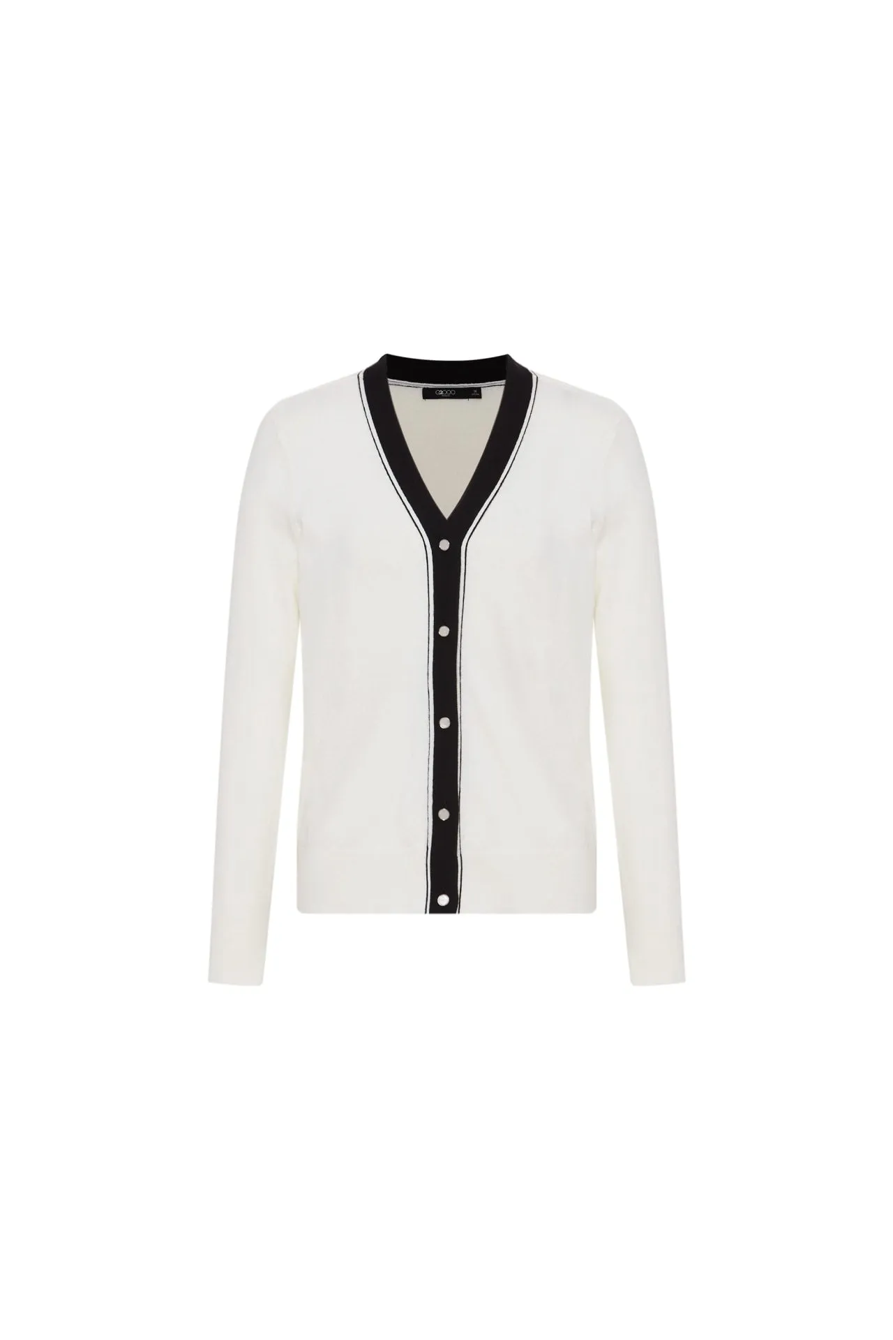 Vera V Neck Contrast Trim Cardigan