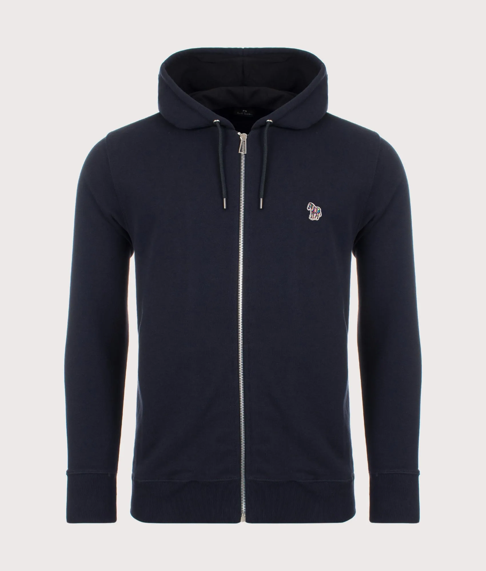 Zebra Logo Zip Through Hoodie